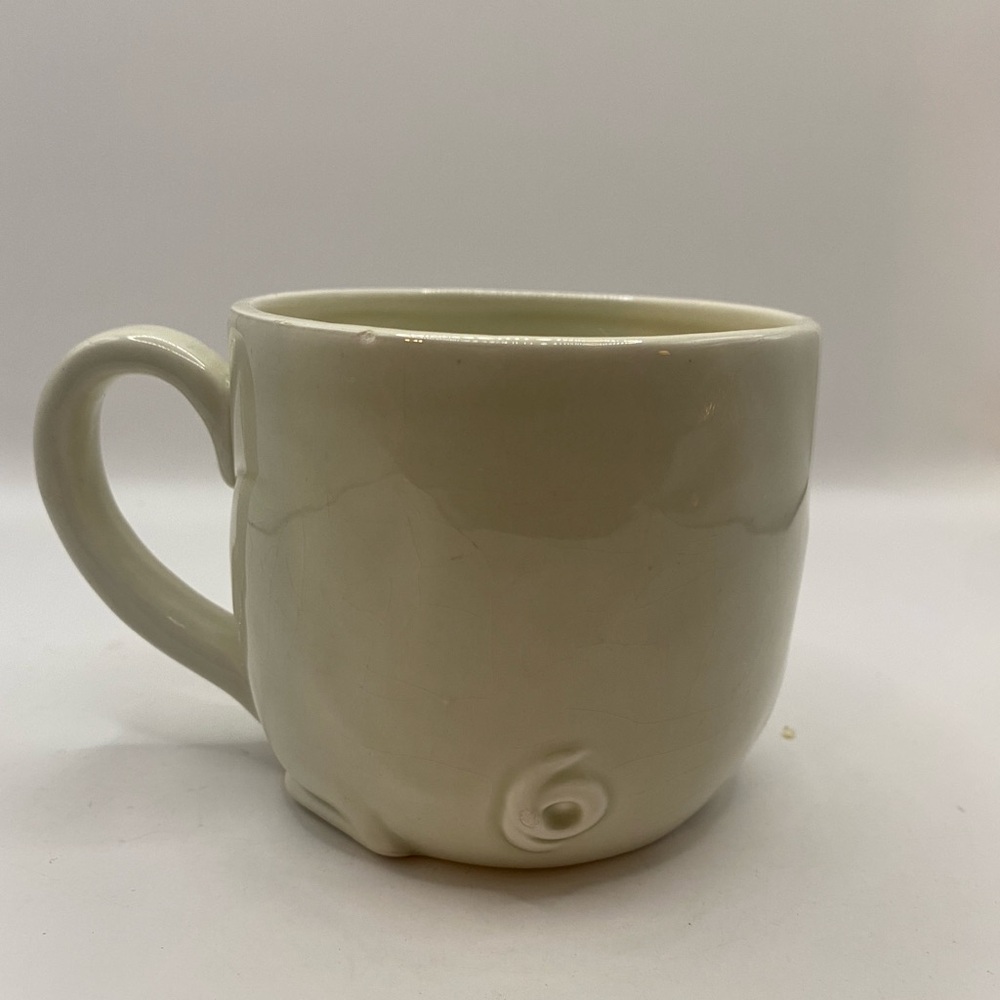 Vintage 1977 Fitz & Floyd Porky Mug 3D Pig Ceramic Coffee Cup Farmhouse - Picture 4 of 9